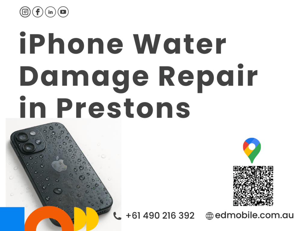 iPhone water damage repair Prestons